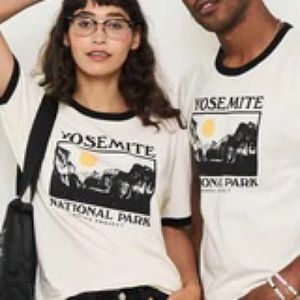 Yosemite National Parks Project Retro Style Ringer T Shirt